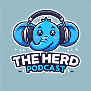 Logo for The Herd Podcast by Blue Elephant